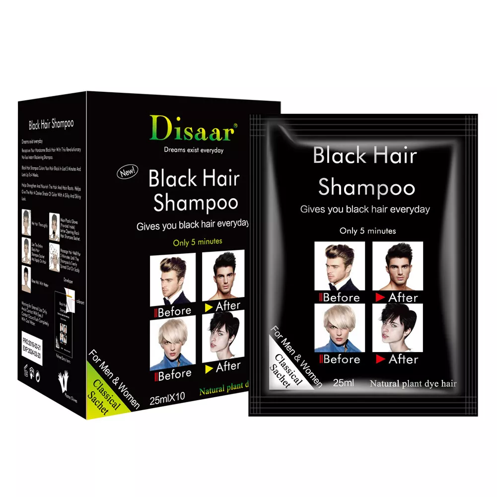 Hair darkening shampo Black 25ML